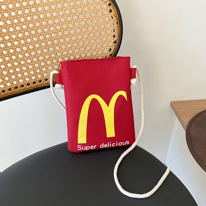 Sacs à bandoulière pour boîte à lunch avec impression sur papier McDonald