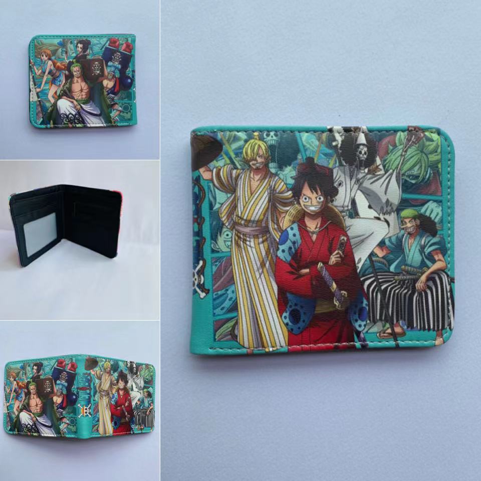 Anime One Piece Short Unisex Leather Ladies Wallets