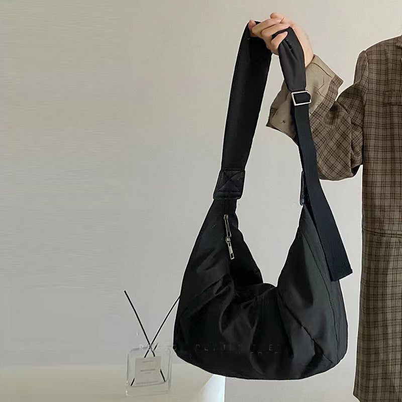 Grands sacs à bandoulière tendance en coton pour femmes, personnalisés, en forme de boulette