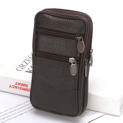 Men's Authentic Leather Mobile Manual Work Phone Bags