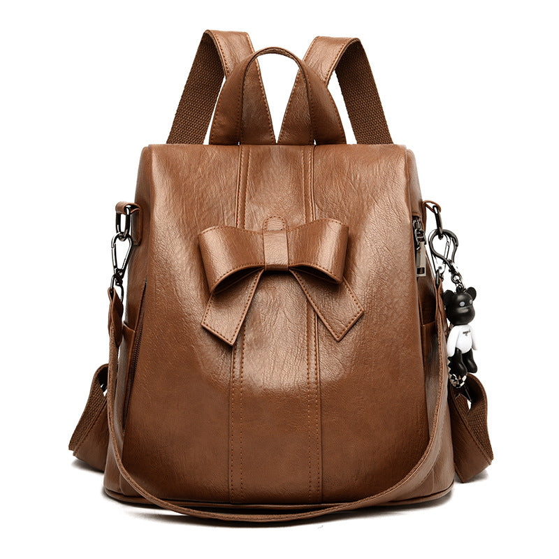 Women's Trendy Korean Fashion Multipurpose Cute Bow Backpacks