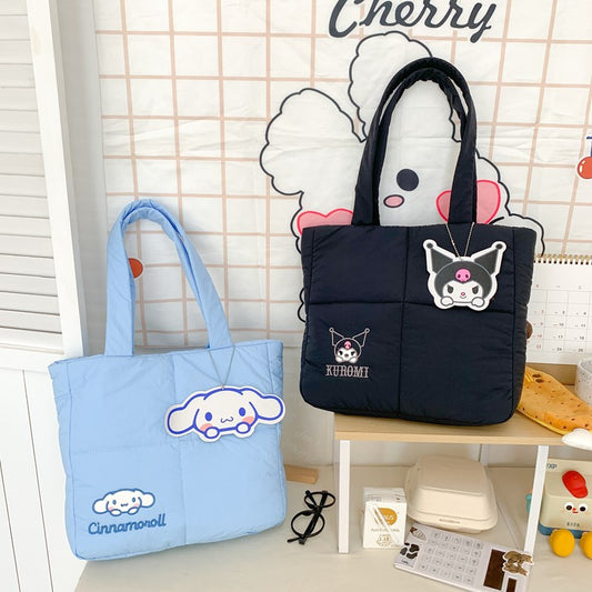 Rabbit Down Cloth Large Capacity Good-looking Handbags