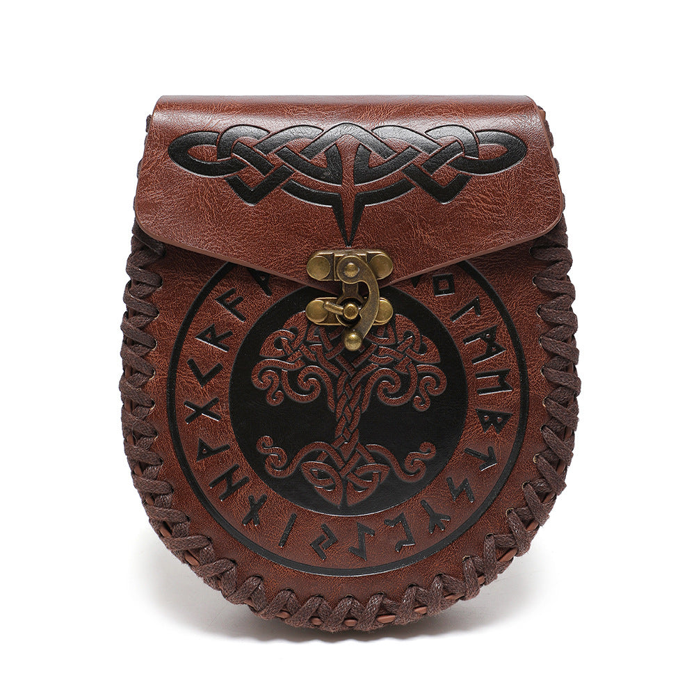 Viking Style Medieval Knight Retro Embossing Purses