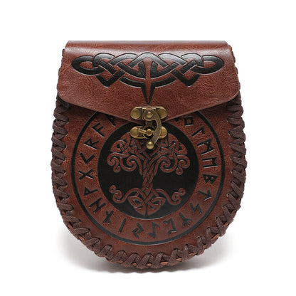 Viking Style Medieval Knight Retro Embossing Purses