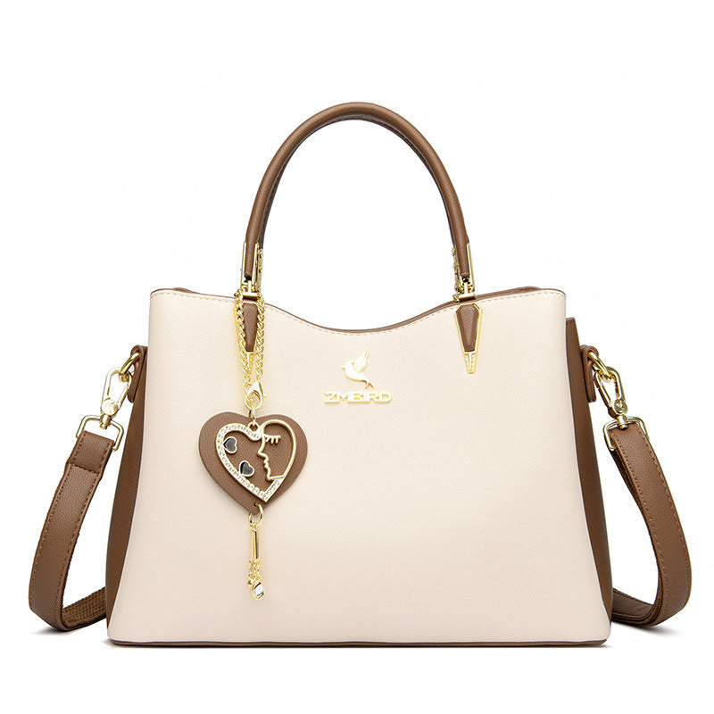 Women's Female Fashion Lady Contrast Color Handbags