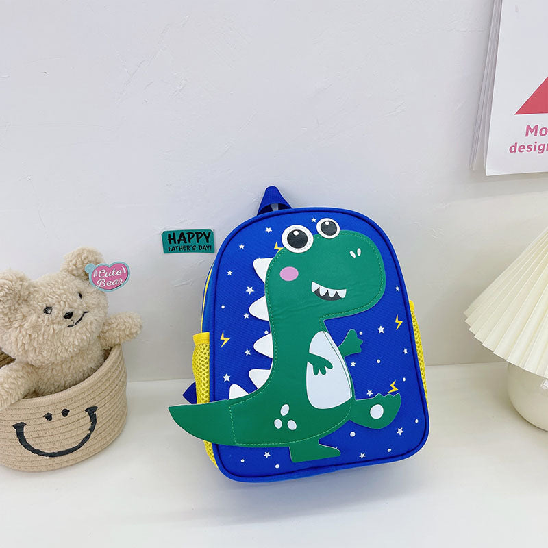 Sacs d'école pour enfants en nylon imprimés mignons avec petits dinosaures