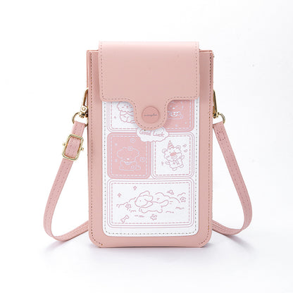 Women's Touch Screen Mobile Cute Thin Mini Phone Bags