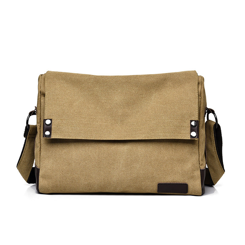 Men's Korean Large Capacity Fashion Canvas Trendy Men's Messenger Bags