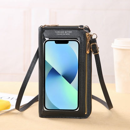 Women's Touch Screen Multifunctional Transparent Mini Mobile Phone Bags