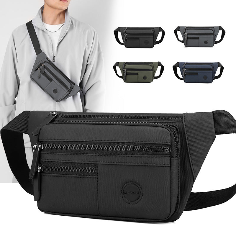 Men's Trendy Patchwork Strap Fashion Sport Men's Messenger Bags