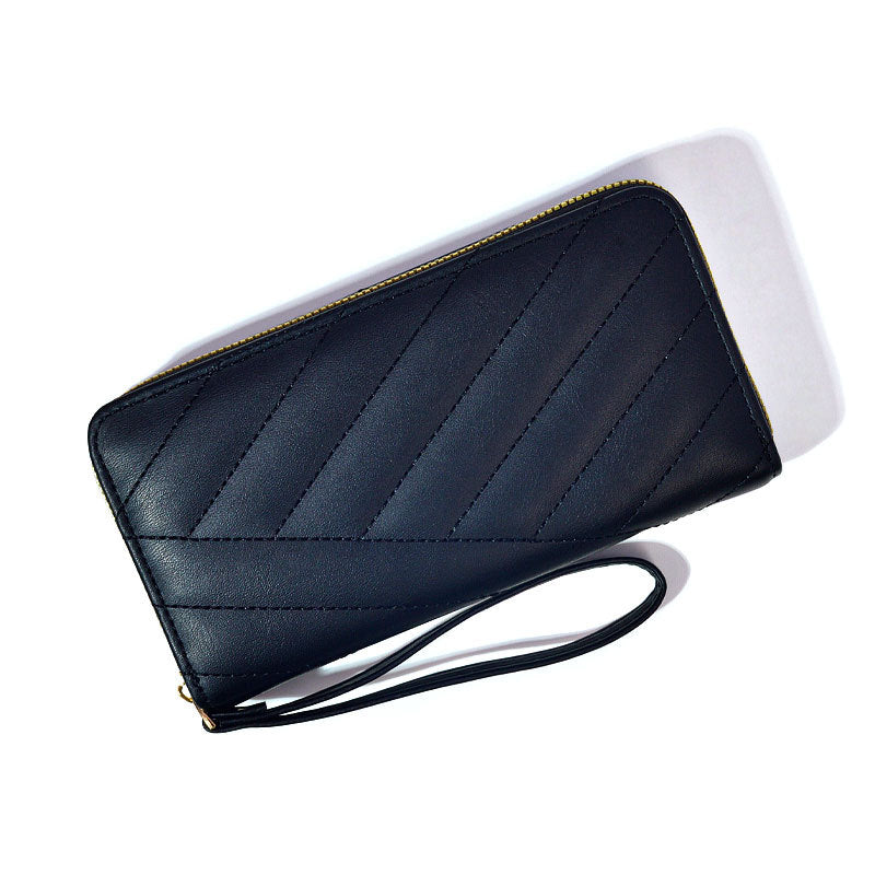 Women's Single Zipper Solid Color Simple Fresh Ladies Wallets