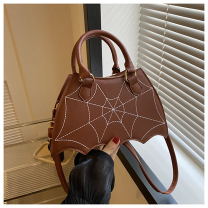 Women's Summer Fashion Spider Web Portable Saddle Crossbody Bags