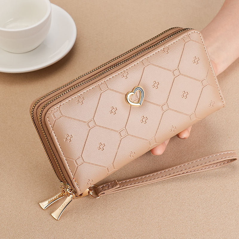 Charming Long Double Layer Zipper Fashion Handbags