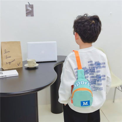 Sacs banane pour enfants de style coréen avec lettres imprimées pour garçons, imprimables