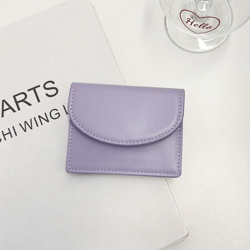 Dopamine Color Matching Korean Solid Simple Ladies Wallets