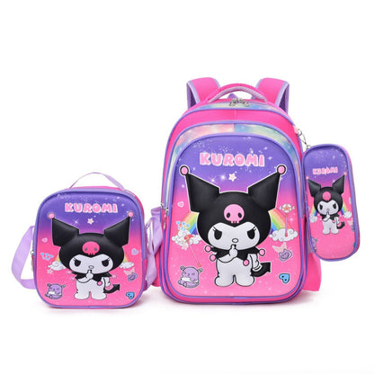 Ensemble de sacs à lunch pour crayons de dessin animé Cool Primary Set