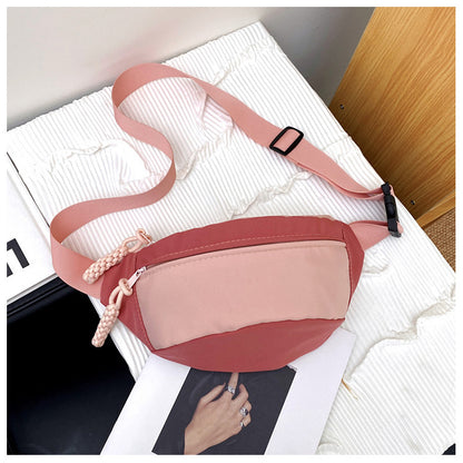 Style Large Capacity Female College Simple Waist Packs