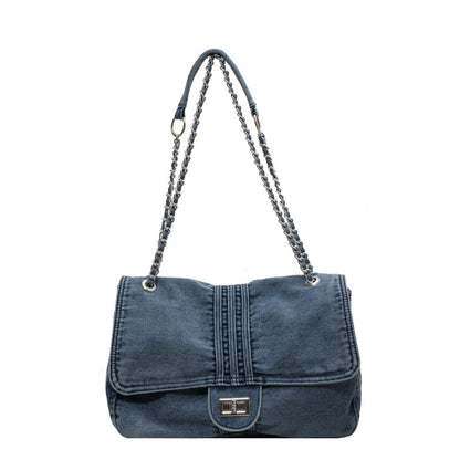 Women's Retro Chain Simple Fashion Commuter Large Shoulder Bags