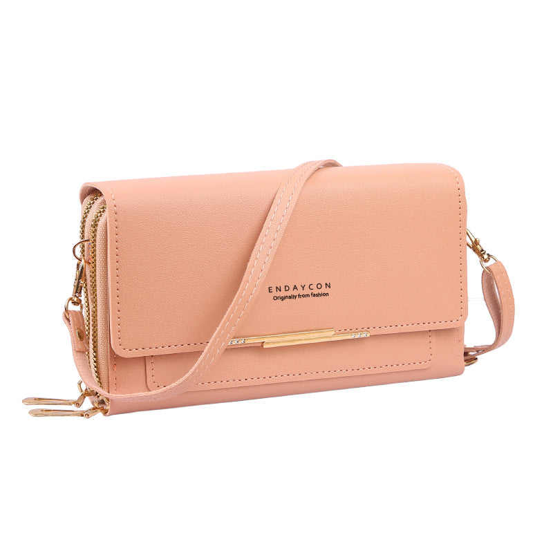 Women's Fashion New Korean Mid-length Clutch Phone Bags