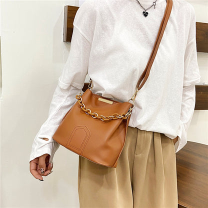 Women's Style Bucket Trendy Fashion Chain Hand Shoulder Bags