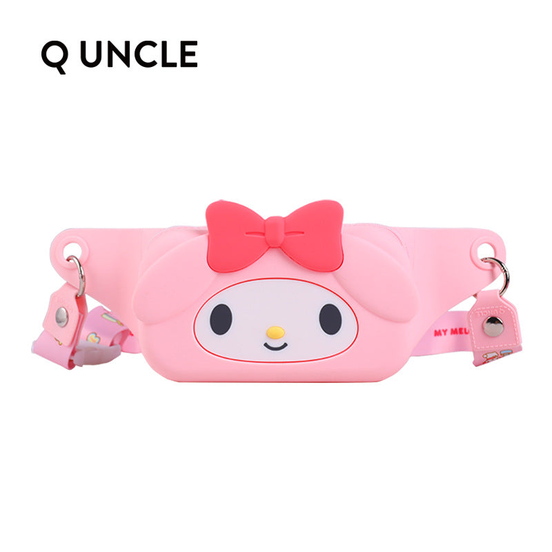 Sacs banane pour enfants Hello Kitty en silicone avec mélodie de dessin animé autorisés