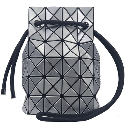 Women's Slouchy Drawstring Bucket Life Rhombus Crossbody Bags