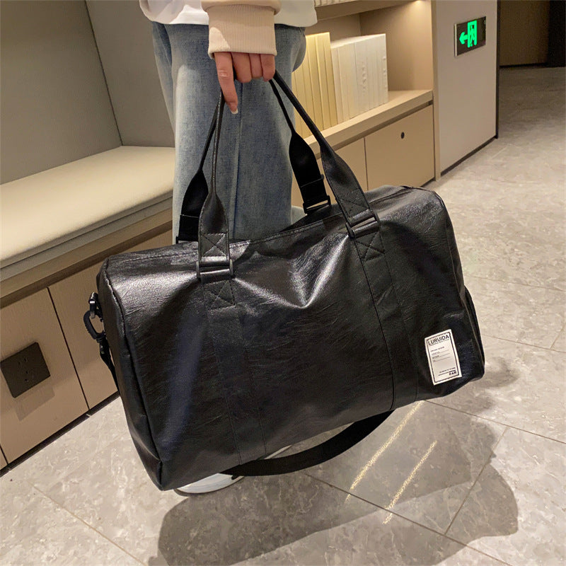 Women's & Men's & Fashion Out Dry Wet Separation Leather Bags