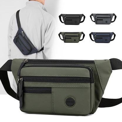 Men's Trendy Patchwork Strap Fashion Sport Men's Messenger Bags