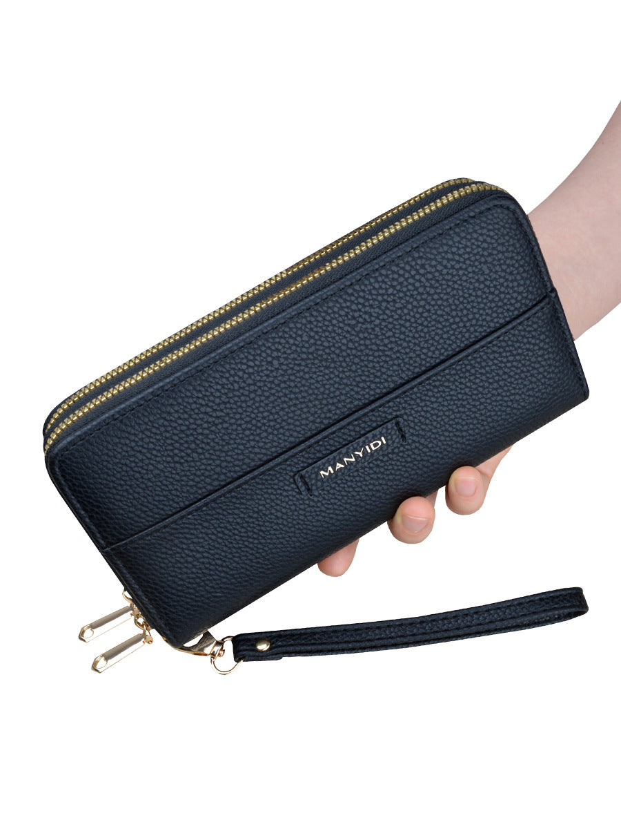 Women's Zip Clutch Female Fashion Large Capacity Layer Ladies Wallets