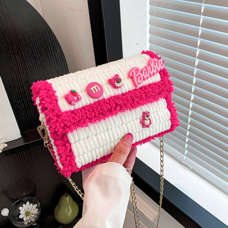 Clow Hand-woven Wool Material Finished Gifts Crossbody Bags