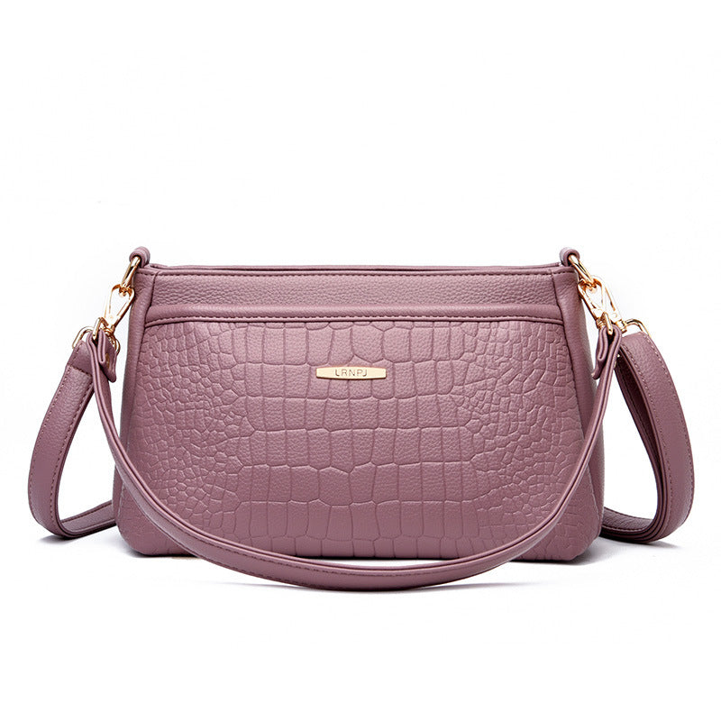 Women's Fashionable Embossed Large Capacity Mother Crossbody Bags