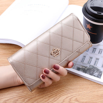 Women's Korean Long Trendy Thin Fashion Diamond Ladies Wallets