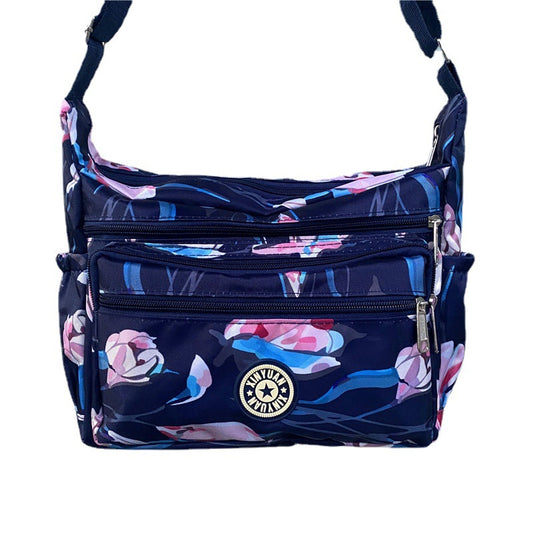 Women's Popular Flower Cloth Oxford Canvas Crossbody Bags