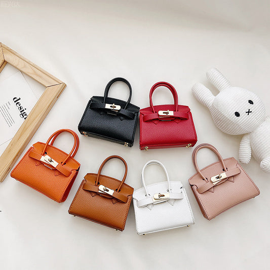 Children's Korean Latch Simple Fashion Mini Western Children's Shoulder Bags