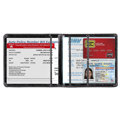 Pochette de protection pour dossier d'informations sur l'assurance automobile, pochette d'identification professionnelle