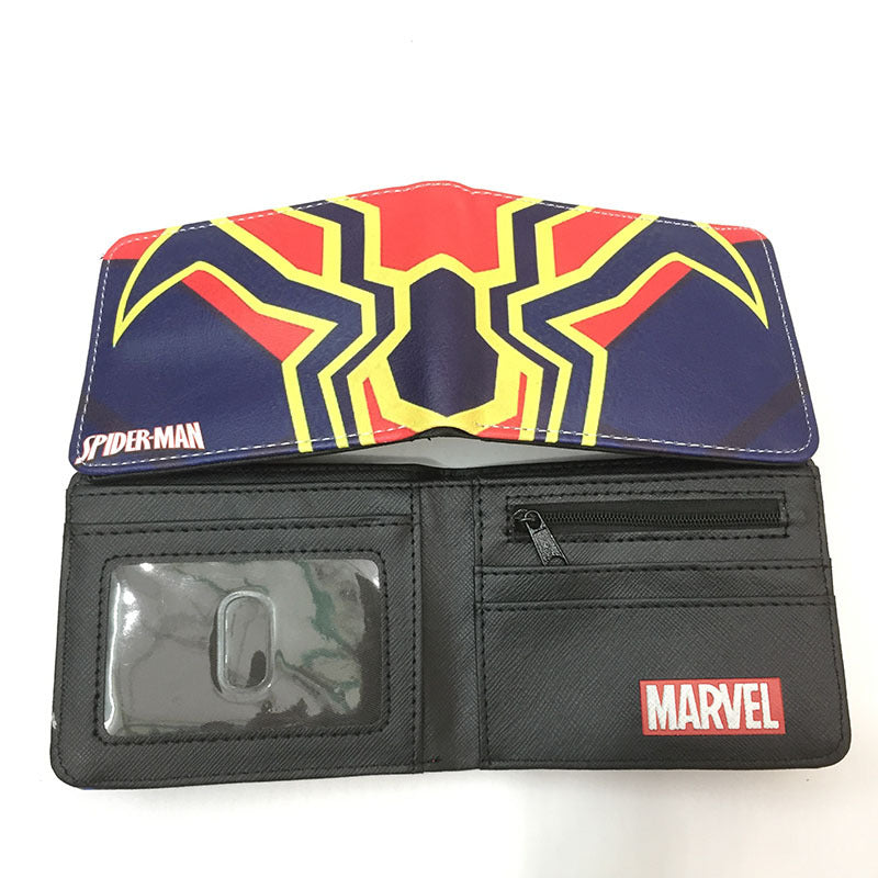 Men's Super Heros Short Black Spider Green Ladies Wallets