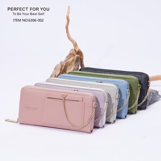 Women's Long Zipper Large Capacity Fashion Clutch Ladies Wallets