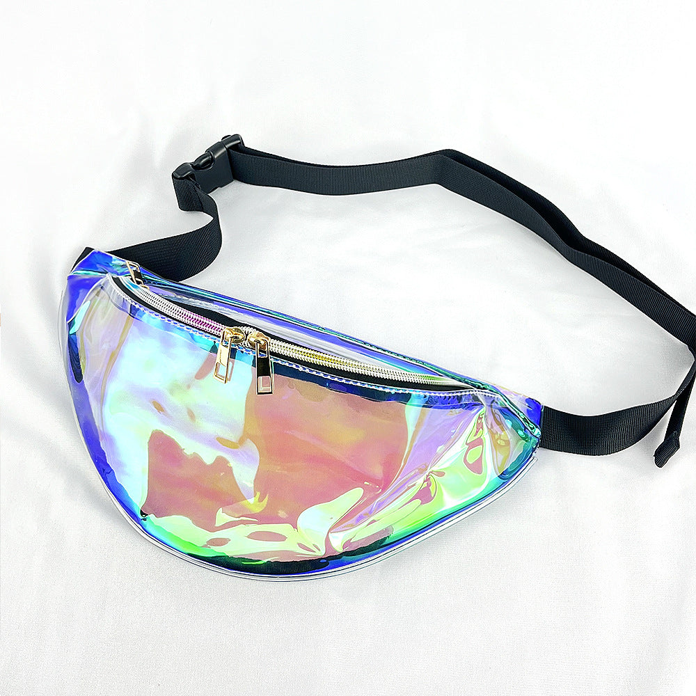 Women's Laser Magic Color Trend Reflective Transparent Waist Packs