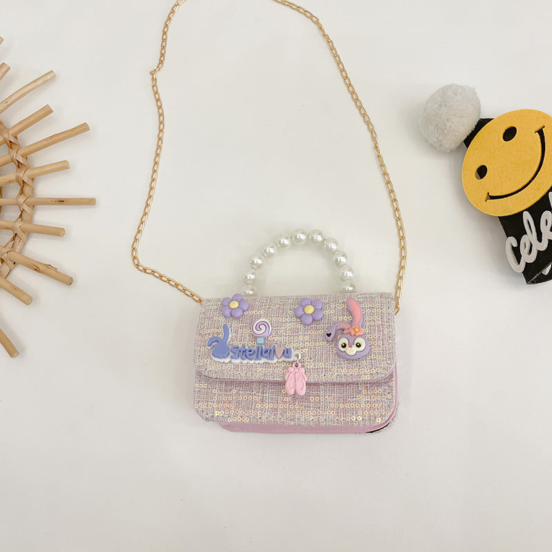 Children's Classic Style Summer Sequined Cartoon Cute Children's Shoulder Bags