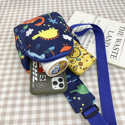 Children's Childlike Cute Dinosaur Printed Mother Boys Children's Shoulder Bags