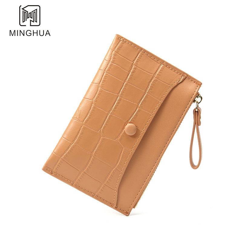 Summer Leather Pattern Solid Color Simple Ladies Wallets