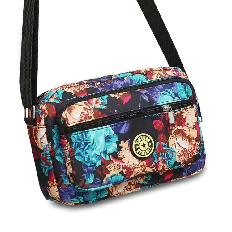 Women's Korean Style Oxford Mummy Flower Cloth Crossbody Bags