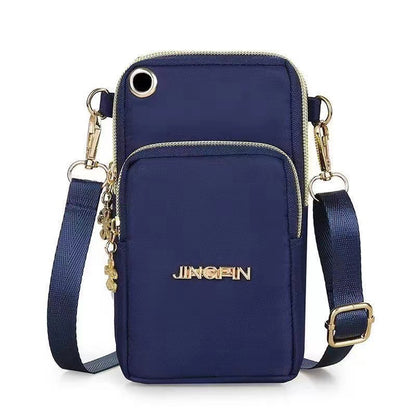 Mini sac vertical en toile pour téléphone portable pour femme