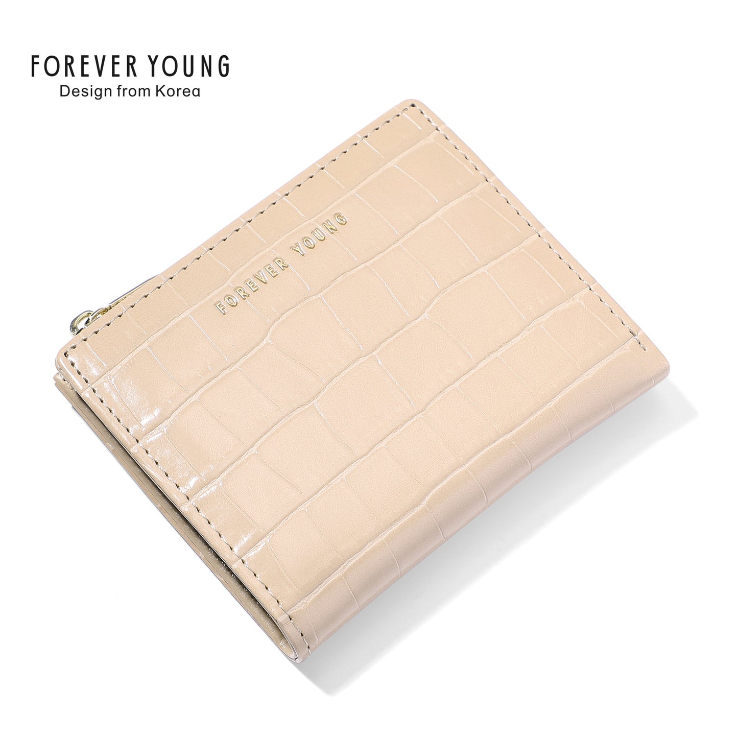 Women's Short Stone Pattern Fashion Simple Clutch Card Holder