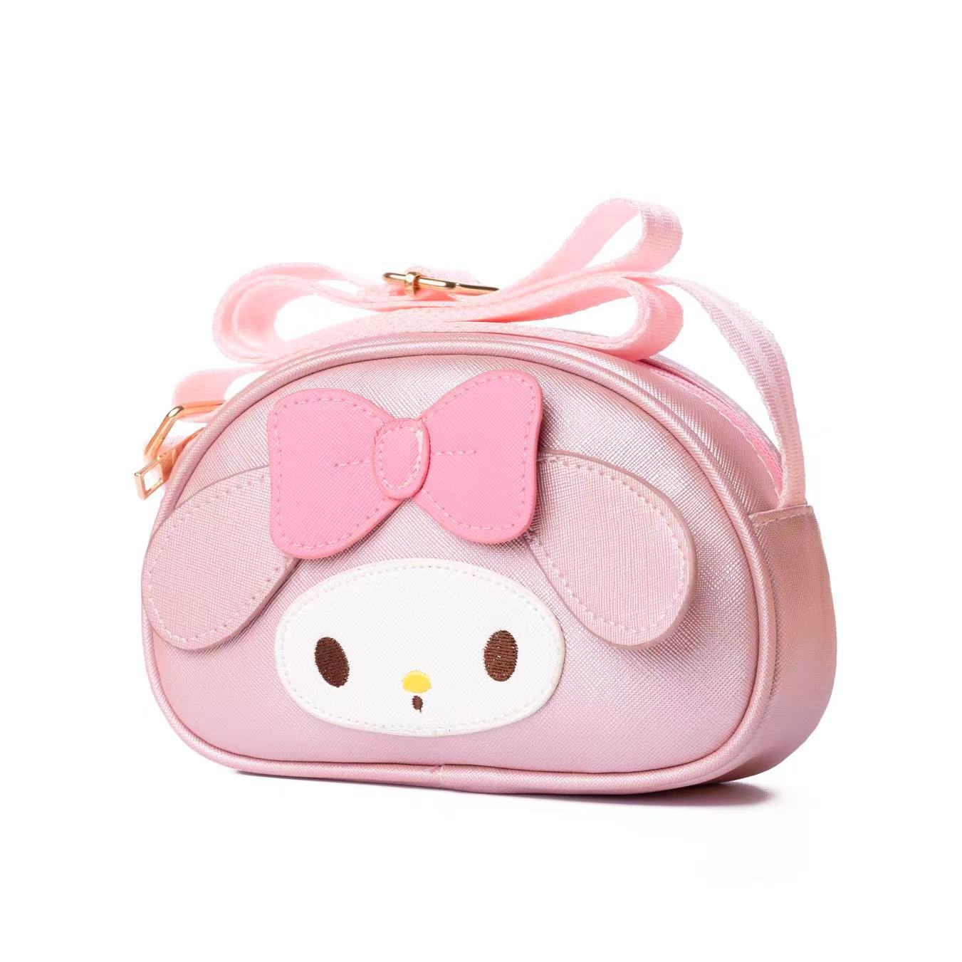 Cute Mini Clow Big Ear Dog Stationery Storage Children's Shoulder Bags