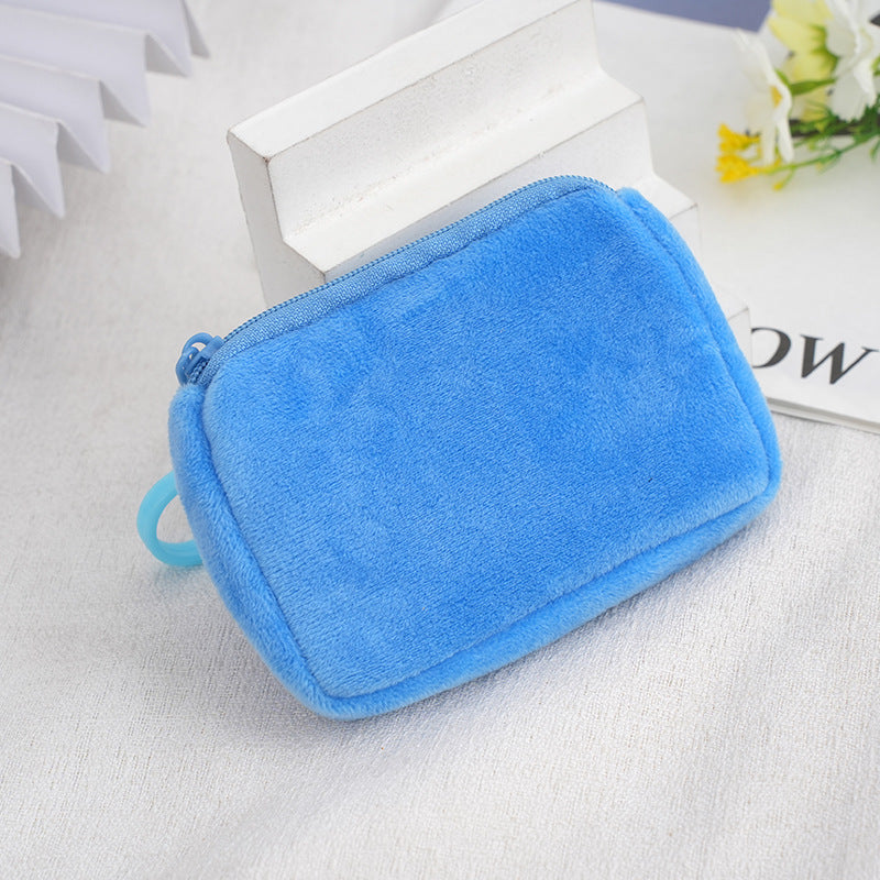 Solid Color Plush Storage Candy Small Children's Coin Purse