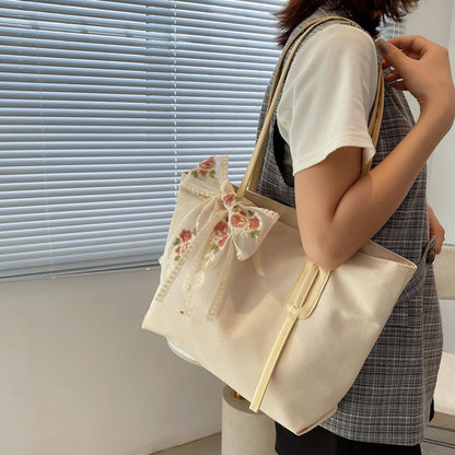 Capacity Canvas Design Fashionable Portable Shopping Shoulder Bags