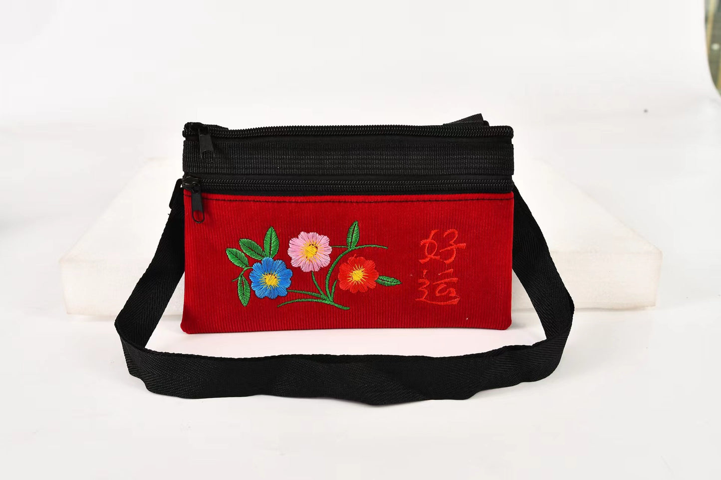 Women's Stylish Ethnic Style Embroidered Mobile Crossbody Bags