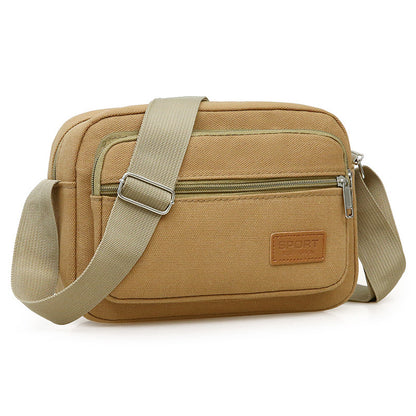 Men's Large Capacity Canvas Simple Leisure Stall Men's Messenger Bags