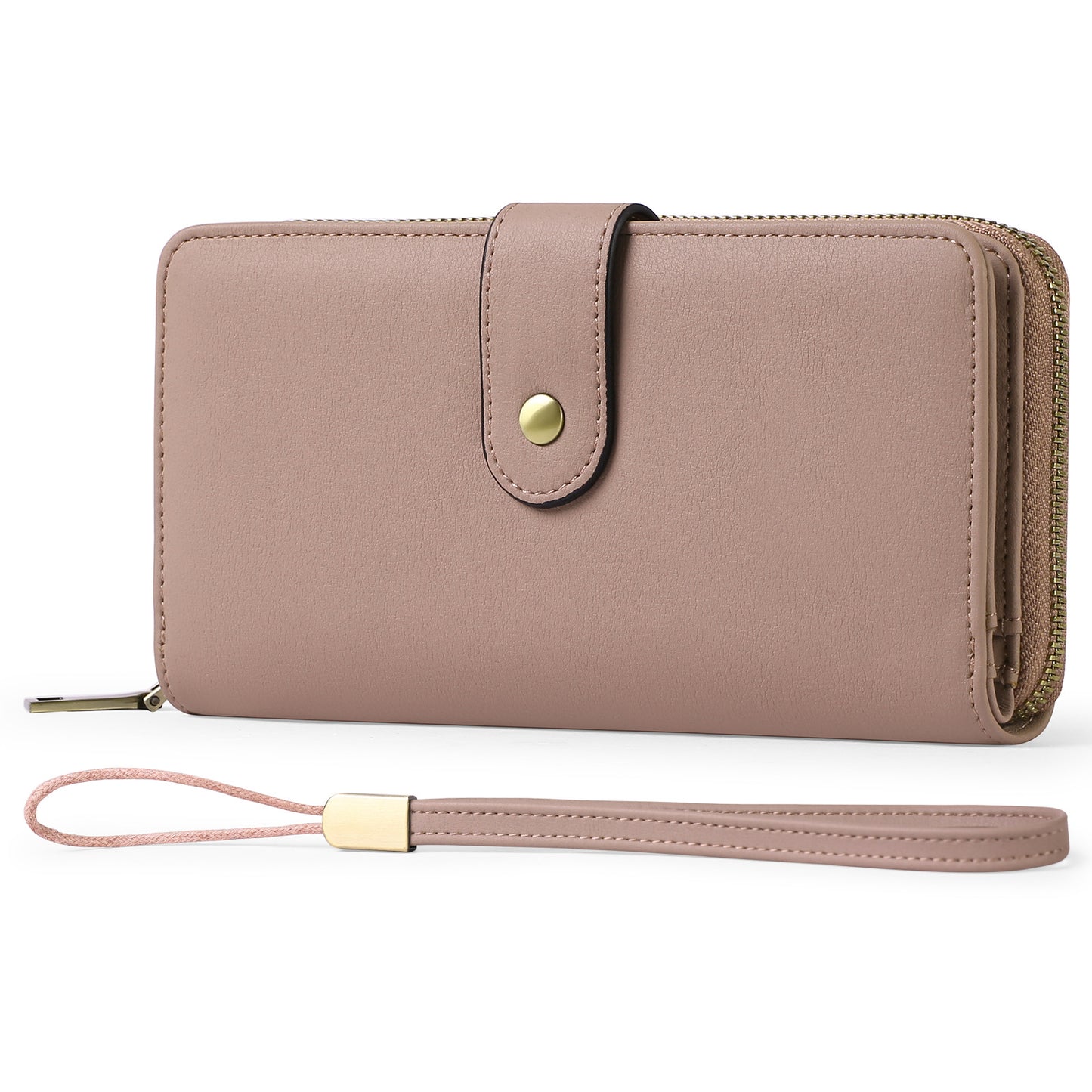 Women's Unique Leather Clutch Large Capacity Ladies Wallets